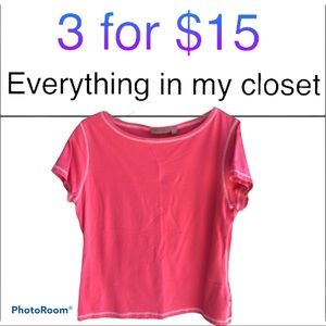 3 For $15 Womens Large Pink Top